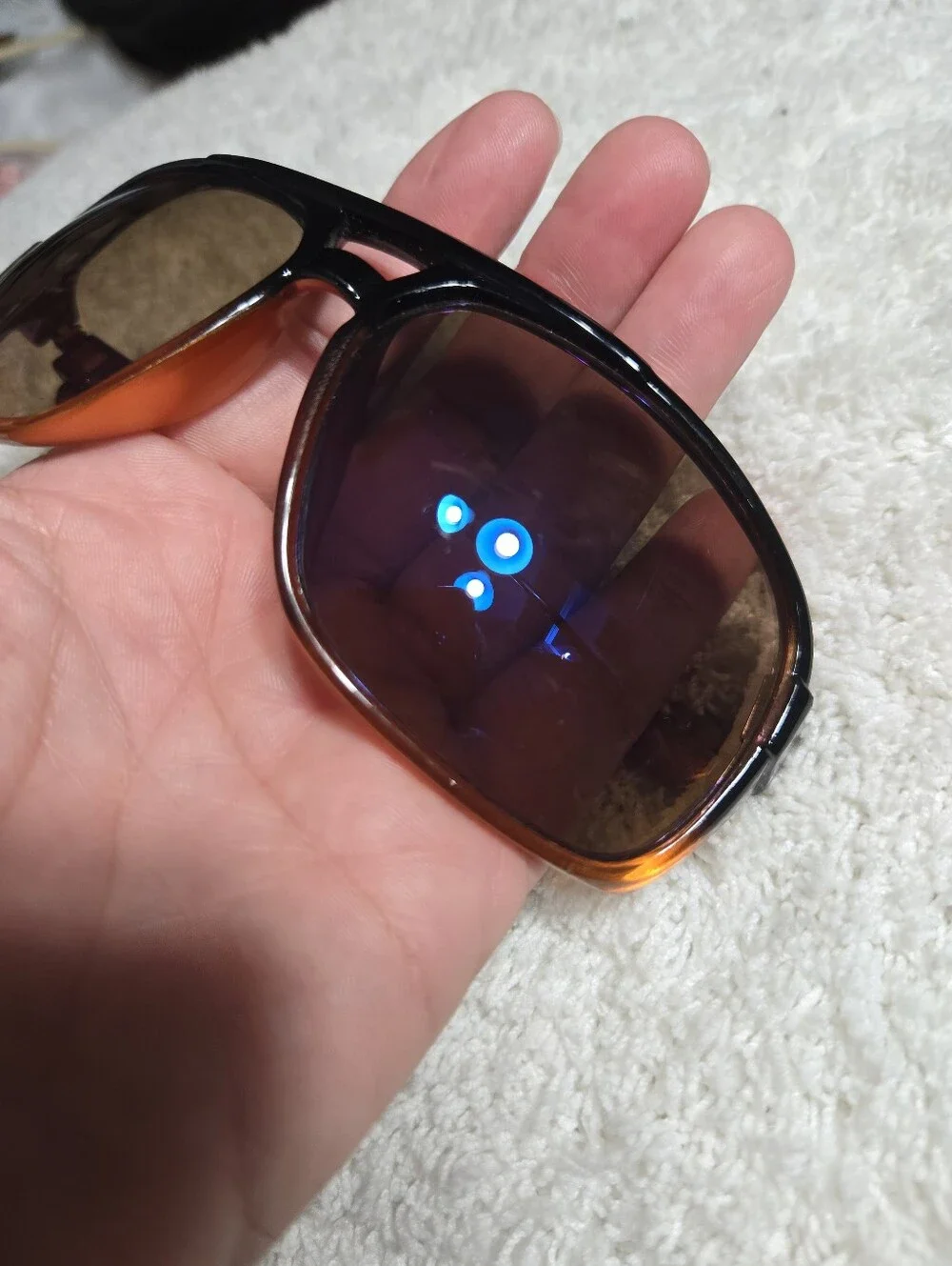 Men's Biohazard Sunglasses Black And Orange